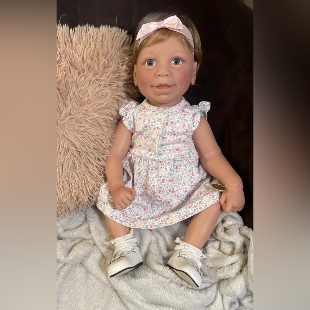 Lee Middleton Perfect Baby Girl By Eva Helland 22" Vinyl Limbs Cloth Body #108